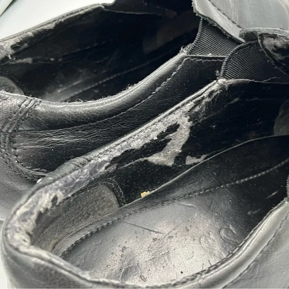 Guess Men's Marciano Black Leather Vintage Slip-On Shoes 12 Western‎ Chic Slick - Picture 15 of 16